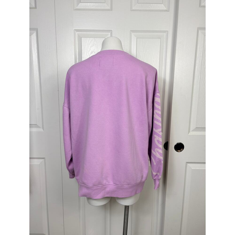 Anthropologie Celandine Oversized Crew Neck Sweatshirt Lilac Size XS - Picture 4 of 12